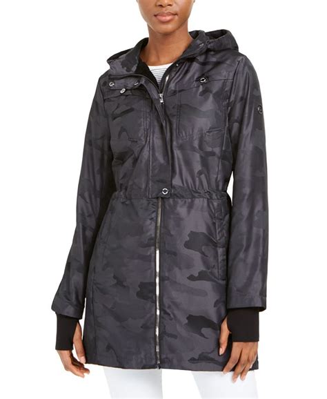 michael michael kors hooded water-resistant camo anorak jacket|MICHAEL Michael Kors Water Resistant Hooded Anorak.